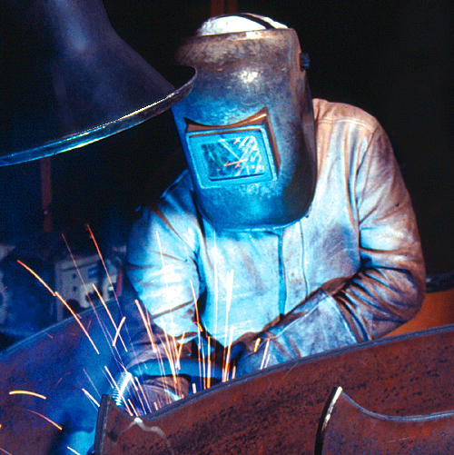 Welding an impeller in need of repair